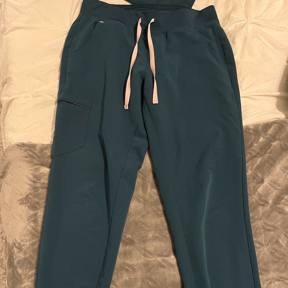 FIGS CARIBBEAN BLUE SCRUB JOGGERS
